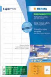 Etiquettes pour surgelés SuperPrint, blanc Longueur 38,1 mm Largeur 21,2 mm