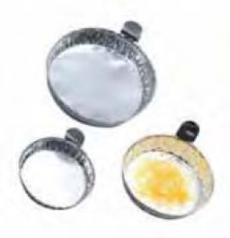Coupelle de pesée en aluminium Ø 101 mm Hauteur 8 mm