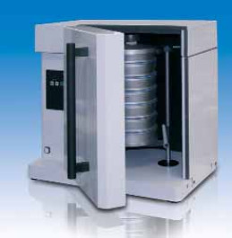 Tamiseuse analytique  jet Type AS 200 tap* Plage demesure 20 µm à 25 mm Dimensions(l x p x h) 735 x 530 x 675 mm Poids 92 kg pour tamis Ø 200 / 203 mm