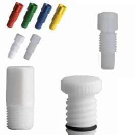 Raccord PTFE avec embout intégré Description pour tuyau, dia. ext. 6.35mm (1/4'')