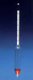 Densimètre Plage de mesure 1,000 - 1,100 g / ml Division 0,002 g / ml Longueur 250 mm