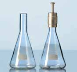 Fiole Erlenmeyer DURAN® Capacité 100 ml Ø 60 mm Ø col 18 mm Hauteur 120 mm