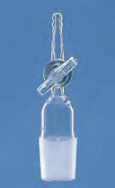 Raccord en verre à rodage et à olive RN 29/32 Forme droit Robinet avec