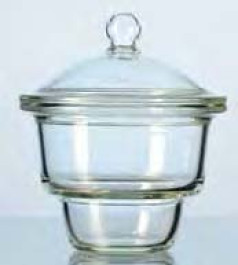 Dessiccateur en verre DURAN® avec couvercle à bouton DN 300 Hauteur 433 mm