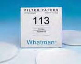 Papier filtre qualitatif type N° 113 Whatman filtration rapide Ø 185 mm