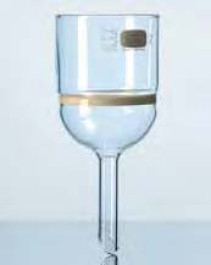 Entonnoir filtrant en verre DURAN® Capacité 1000 ml Porosité 5 Ø 120 mm Ø de la tige 22 mm Hauteur 320 mm