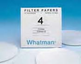 Papier filtre qualitatif type N° 4 Whatman filtration rapide Ø 110 mm