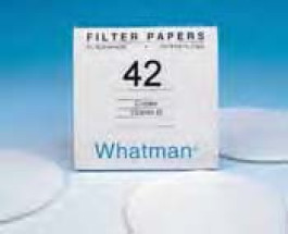 Papier filtre quantitatif type N° 42 Whatman sans cendres filtration rapide Ø 185,0 mm