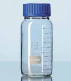Bouteille à col large GLS 80® Protect, DURAN® Capacité 250 ml Ø 95 mm Hauteur sans bouchon 105,5 mm