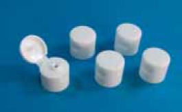 Bouchon PP pour bouteille en polyéthylène à col étroit Description Bouchon à charnière Pour flacons 500 / 1000 ml Filetage  Ø intérieur 25 mm