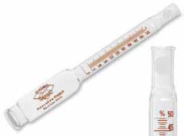 Butyromètre à crème Roeder avec accessoires 0-50-75%:0.5