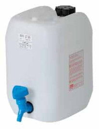 Bidon en polyéthylène avec robinet Capacité 30 l Largeur 260 mm Longueur 300 mm Hauteur 450 mm