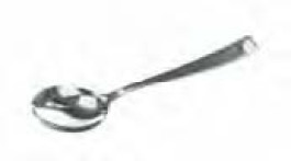 Cuillère en inox Longueur 180 mm Cuillère 55	x	38 mm