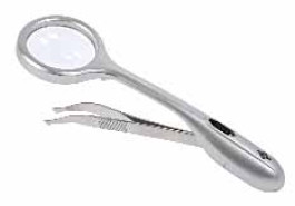 TRIZETTE® Loupe avec pince et éclairage LED