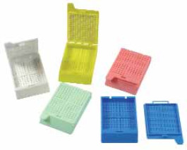 Cassettes d'histologie LLG avec couvercle détachable Vert