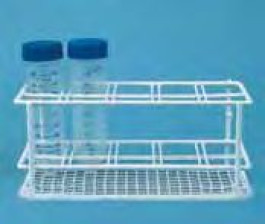Portoir pour tubes Type Revêtu de nylon Emplace-ments 4 x 2 Unité Longueur 150 mm Largeur 80 mm Hauteur 80 mm
