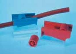 Pince pour tuyau souple Pour Ø tuyau 4,5 mm Couleur rouge