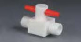 Robinet à vis en PTFE Filetage 25 GL Ø perforation 8 mm