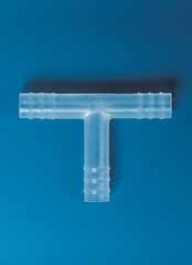 Raccord cannelé T en polypropylène Pour tuyau Ø intérieur de 6 - 7 mm Longueur 40 mm