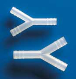 Raccord cannelé Y en polypropylène Pour tuyau Ø intérieur de 6 - 7 mm Longueur 54 mm
