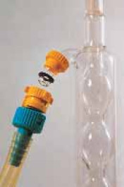 Raccord rapide Keck KA 14 en PBT Pour Olive en verre RD 14 complet Couleur rouge