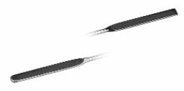 Micro-spatule double, en acier inox 18/10 Longueur 150 mm Largeur de spatule 5 mm
