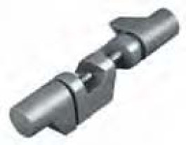 Noix de serrage double Type R 271 Plage de serrage 34 mm (sur statif), 16 mm (sur bras) mm