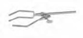 Pince pour statif à 3 doigts en inox Plage de serrage 0 - 120 mm Longueur 190 mm