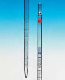 Pipette graduée en verre AR® Classe AS Volume 50,0* ml Grad. 0,20 ml Tolérances 0,2 ± ml Hauteur totale ± 5 mm 450
