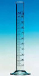 Eprouvette en verre DURAN® classe A Capacité 1000 ml Grad. 10 ml Tolérances 5,0 ± ml Hauteur 470 mm