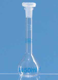 Flacon de vérification calibré DKD en Duran® classe A à 3 repères Pour Dispensette® 10 ml RN 10 / 19*