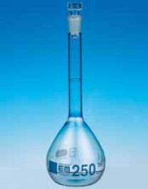 Fiole jaugée en verre DURAN ® à col rodé classe A Capacité 25** ml RN 12/21 Tolérances 0,06 ± ml Hauteur 110 mm