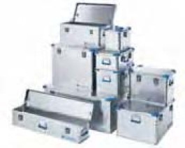 Malle aluminium Eurobox Dimensions  intérieures(l x p x h) 550 x 350 x 380 mm Dimensionsextérieures(l x p x h) 600 x 400 x 410 mm Volume 73 l Poids 5200 g