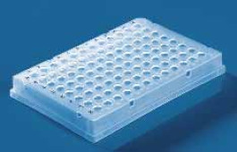 Plaques PCR 24/48 et 96 puits Description Plaque PCR 96 puits avec semi rebord