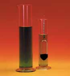 Eprouvette en verre pour densimètre Hauteur 250 mm Ø 50 mm