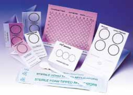 Carte FTA ® pour extraction d'ADN Type Mini Carte FTA avec indicateur coloré Description Capacité 125µl / total 250µl