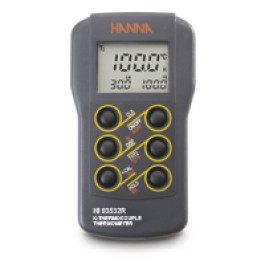 Thermomètre compact étanche à thermocouple type K °C/°F, min/max