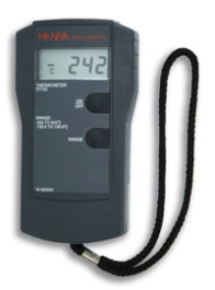 Thermomètre portatif Pt100 °C, avec pile