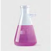 Fiole erlenmeyer à filtrer en verre avec revêtement de protection Capacité 2000 ml Description Fiole avec bras latéral en verre