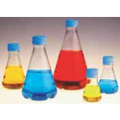 Fiole Erlenmeyer jetable, Type 4115, 4116, en PETG, stérile, ventilée Type 4116 Description Fond avec déflecteurs Volume 2000 ml Fermeture 45-430