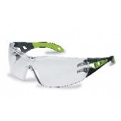 Lunettes de sécurité uvex pheos/uvex pheos s noir/vert, PC transparent, UV 400, 2C-1,2