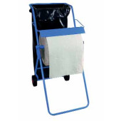Support sur pied avec porte-sac à déchets pour rouleaux jusqu'à 42 cm de large