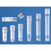 Tube cryogénique en PP Volume 2,0 ml Grad. 1,80 ml Description avec trépied Filetage externe Hauteur 49 mm