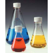 Fiole Erlenmeyer jetable , Type 4112, en PETG, stérile Type 4114 Description Bouchon ventilé Volume ml Fermeture 38-430