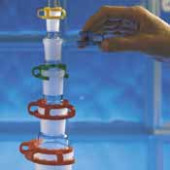 Joint-clip pour rodage conique en plastique RN 34 Couleur orange