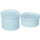 Pot en HD-PE, avec couvercle hermétique en LD-PE Capacité 2000 ml Ø 169 mm Hauteur 143 mm