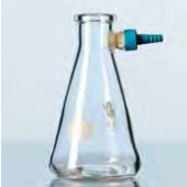 Fiole erlenmeyer à filtrer en verre DURAN® avec revêtement de protection Capacité 3000 ml Ø 170 mm Ø col 60 mm Hauteur 295 mm
