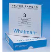 Papier filtre qualitatif type N° 3 Whatman filtration moyenne Ø 70 mm