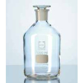 Flacon verre DURAN® col étroit bouché verre Capacité 50 ml Ø 42 mm Hauteur 80 mm Rodage 14/15 RN Couleur brun