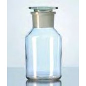 Flacon en verre sodocalcique à col large bouchon verre Capacité 500 ml Ø 89 mm Hauteur 165 mm Rodage 45/27 RN Couleur brun
